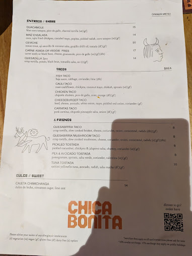 Menu Chica Bonita - 2