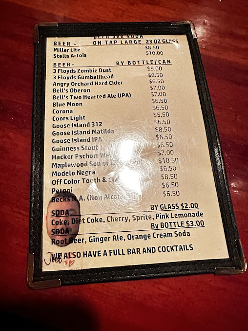 Menu Chicago Pizza And Oven Grinder Company - 1