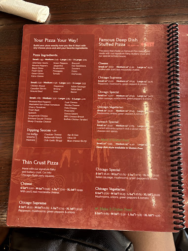 Menu Chicago's Pizza - 9