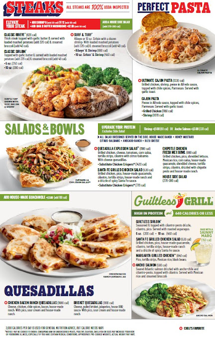 Menu Chili's Grill & Bar - 0