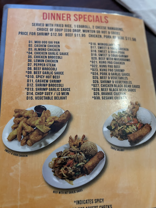 Menu Chin San Chinese Restaurant - 7