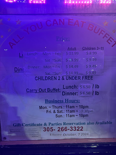 Menu China Buffet Ii - 8