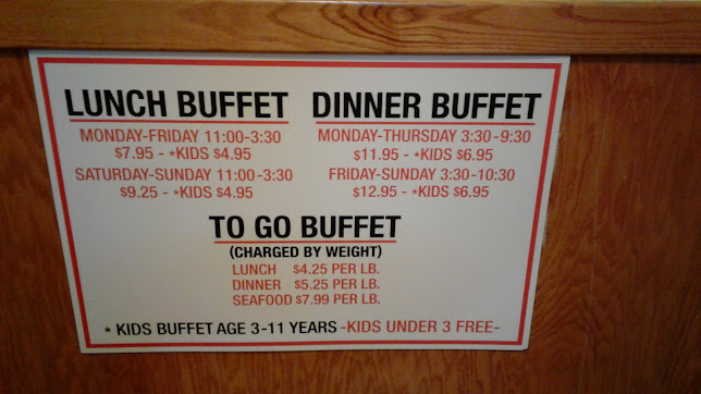 Menu China Buffet Sushi Bar - 2