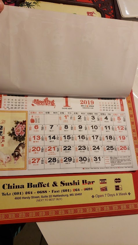 Menu China Buffet Sushi Bar - 3