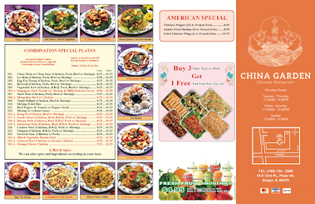 Menu China Garden Chinese Restaurant Steger - 2