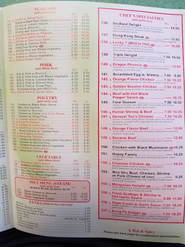 Menu China Garden Chinese Restaurant Steger - 4