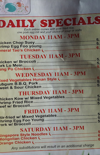 Menu China Garden Chinese Restaurant Steger - 8