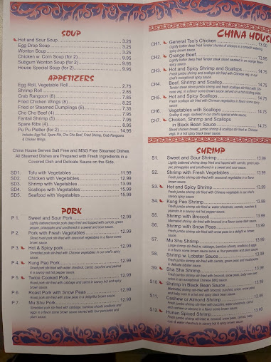 Menu China House - 1