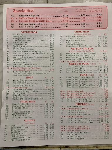 Menu China King Chinese Restaurant - 3