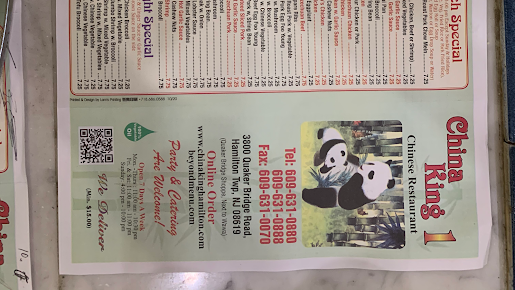 Menu China King Chinese Restaurant - 6