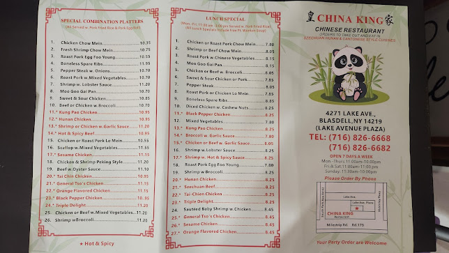 Menu China King Restaurant Buffalo - 6