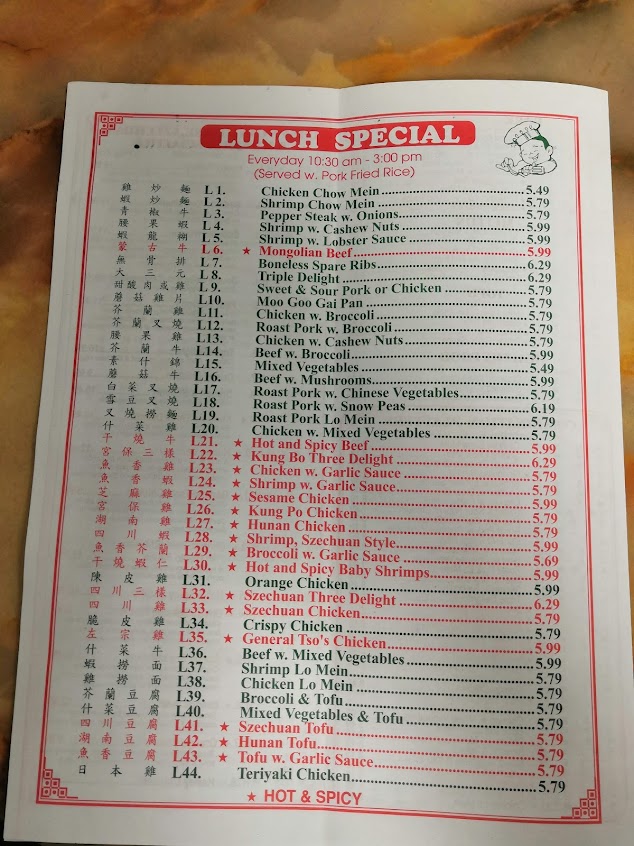 Menu China Kitchen Green Bay - 4