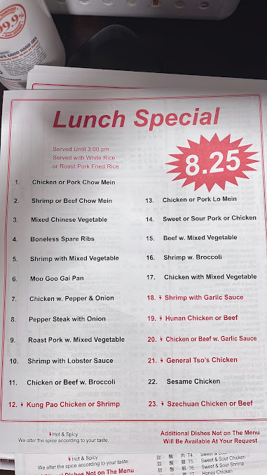 Menu China Star - 1