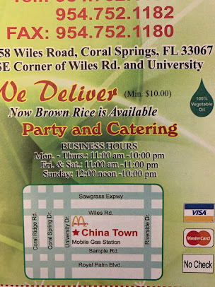 Menu China Town Coral Springs - 0