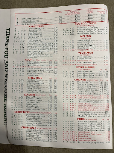 Menu China Wok Fort Pierce - 1