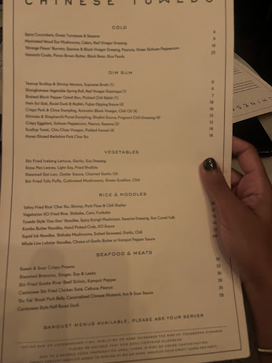 Menu Chinese Tuxedo - 4