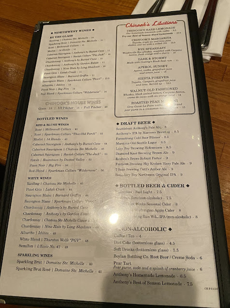 Menu Chinooks At Salmon Bay - 2