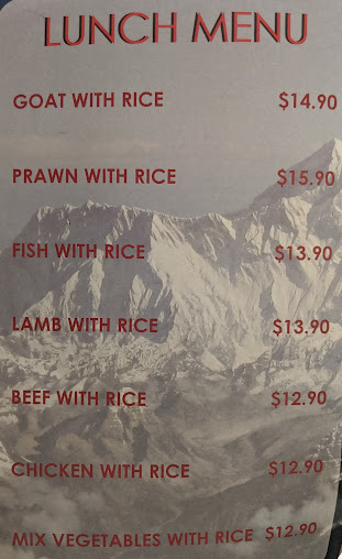 Menu Chomolungma Nepalese Cuisine - 4