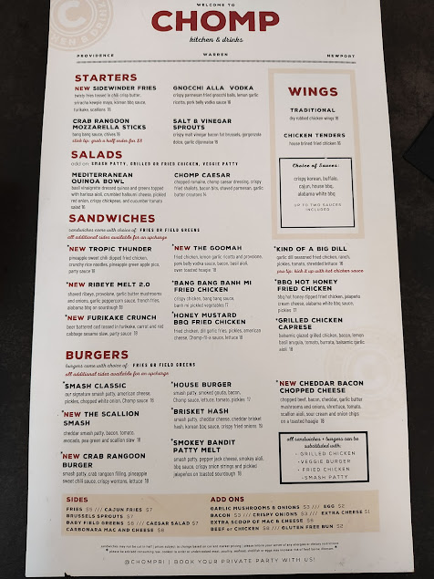 Menu Chomp Kitchen And Drinks - 1
