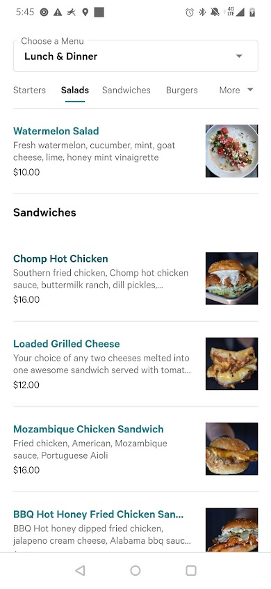 Menu Chomp Kitchen And Drinks - 8
