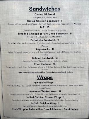 Menu Chris's Restaurant - Polska Restauracja Brooklyn Ny - 1