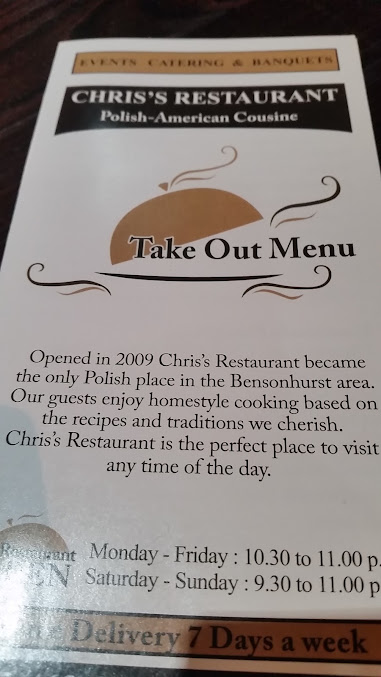 Menu Chris's Restaurant - Polska Restauracja Brooklyn Ny - 6