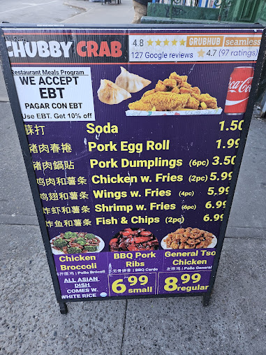 Menu Chubby Crab - Asian Wok & Cajun Kitchen - 1