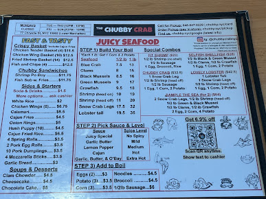 Menu Chubby Crab - Asian Wok & Cajun Kitchen - 3