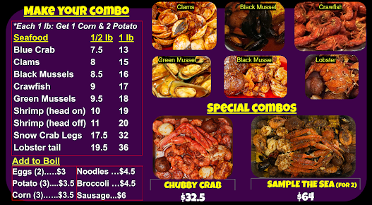 Menu Chubby Crab - Asian Wok & Cajun Kitchen - 5