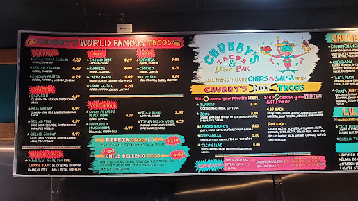 Menu Chubby's Tacos Raleigh - 0