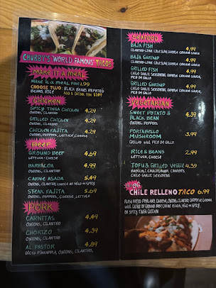 Menu Chubby's Tacos Raleigh - 2
