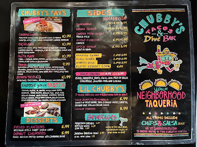 Menu Chubby's Tacos Raleigh - 3