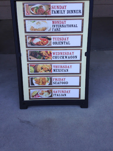 Menu Chuck A Rama Buffet - 7