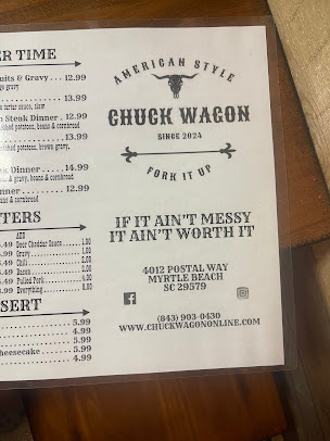 Menu Chuck Wagon Myrtle Beach - 0