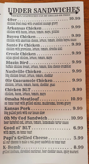 Menu Chuck Wagon Myrtle Beach - 4