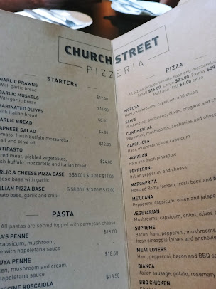 Menu Church Street Pizzeria - 2