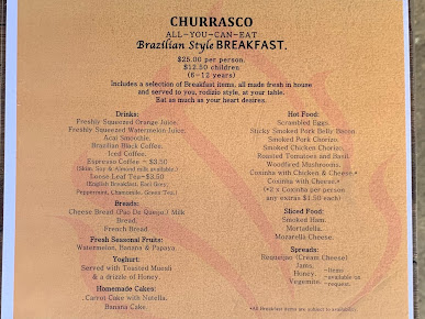 Menu Churrasco Coogee - Brazilian Style Bbq - 8