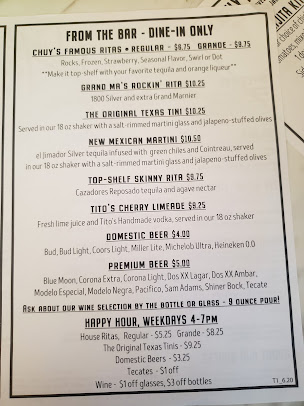 Menu Chuy's - 5