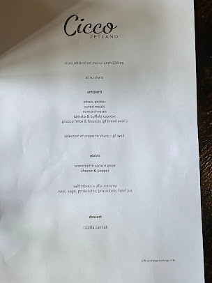 Menu Cicco Zetland - 0