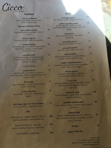Menu Cicco Zetland - 1