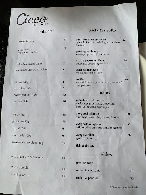 Menu Cicco Zetland - 4