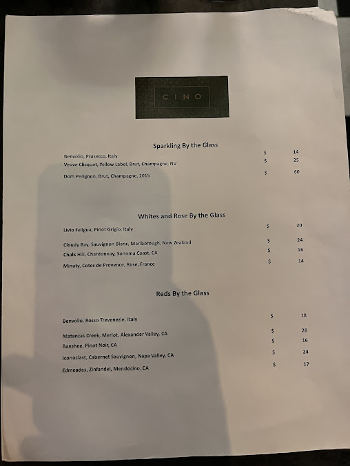Menu Cino - 2