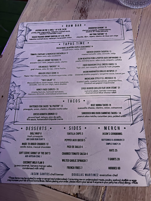 Menu Citrus & Salt Boston - 6