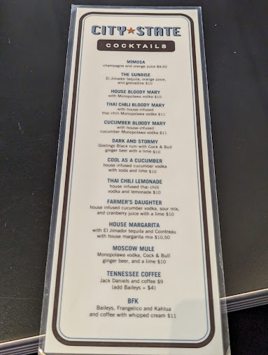 Menu City State Diner And Bakery - 5