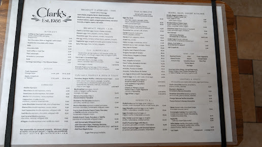 Menu Clark's - 6