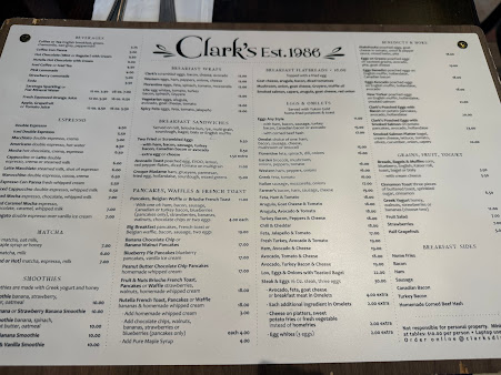 Menu Clark's - 9