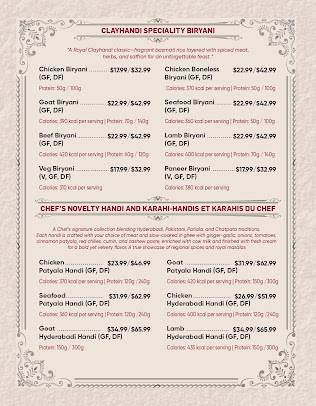 Menu Clay Handi Restaurant - 0