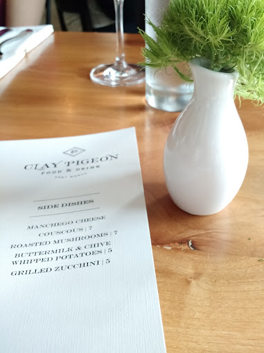 Menu Clay Pigeon Food Drink - 2