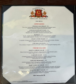 Menu Clementes Wood Fired Trolley Pizzeria - 4