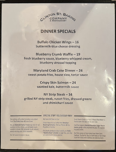 Menu Clinton St. Baking Company - 3